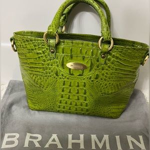 Green alligator Brahmin Handbag